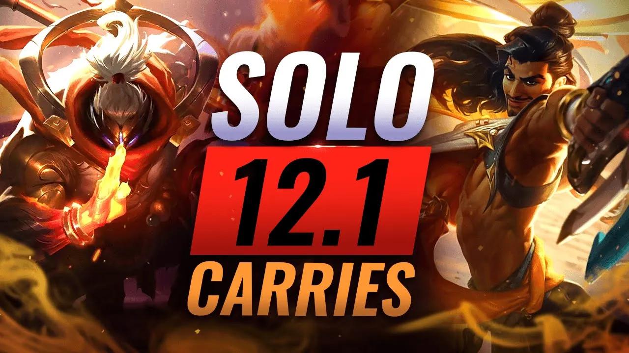 10 SOLO CARRY Champs You NEED To Watch Out For in League of Legends Patch 12.1 - Season 12 thumbnail