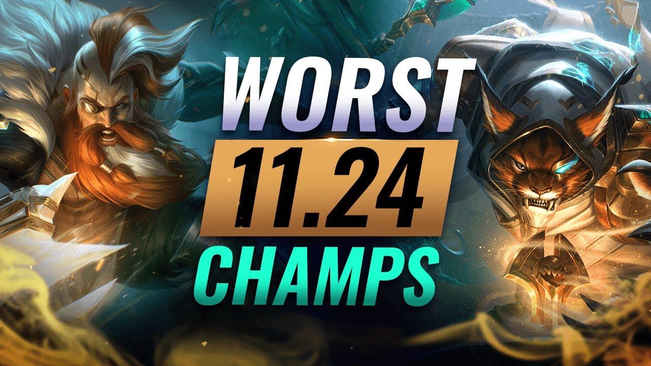 10 WORST Champions YOU SHOULD AVOID Going Into Patch 11.24 - League of Legends Predictions thumbnail