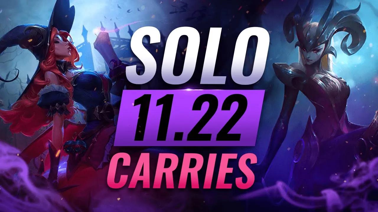 10 BEST SOLO QUEUE CARRIES in League of Legends - Patch 11.22 thumbnail