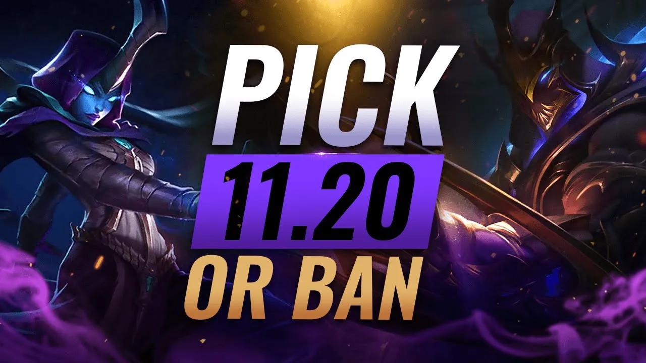 OP PICK or BAN: BEST Builds & Picks For EVERY Role - League of Legends Patch 11.20 thumbnail