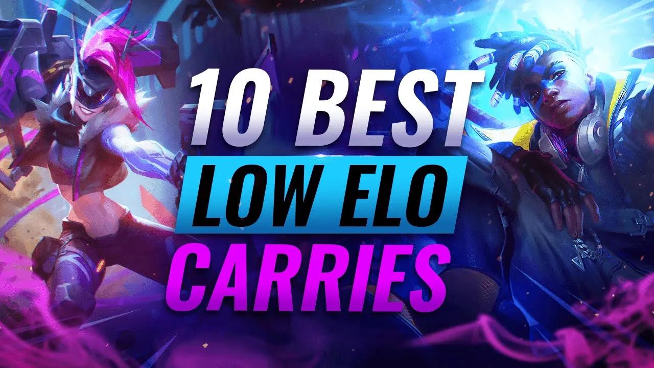 10 BEST CHAMPIONS To CLIMB Out Of Low Elo - League of Legends thumbnail