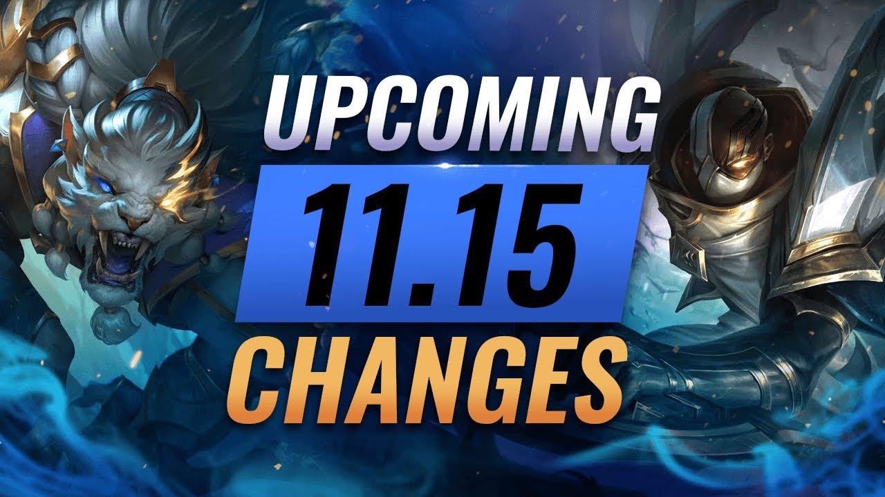 MASSIVE CHANGES: NEW BUFFS & NERFS Coming in Patch 11.15 - League of Legends thumbnail