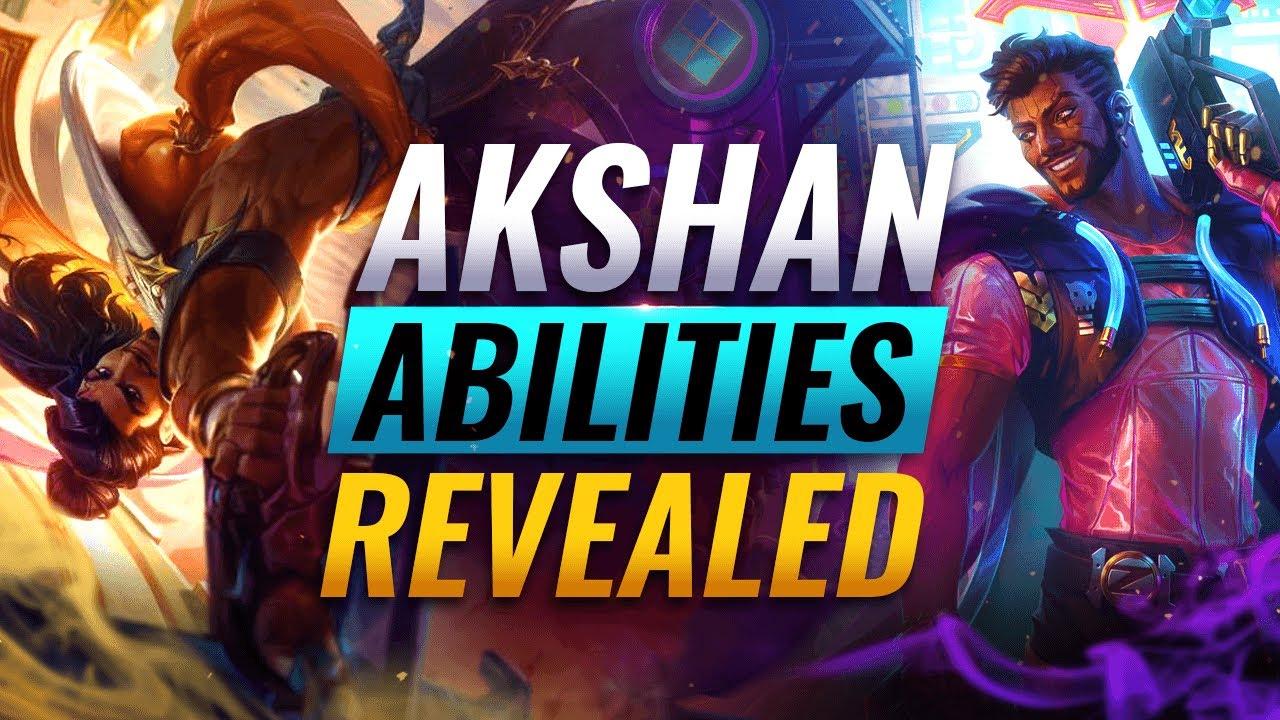 NEW CHAMPION AKSHAN: ALL ABILITIES REVEALED - League of Legends thumbnail