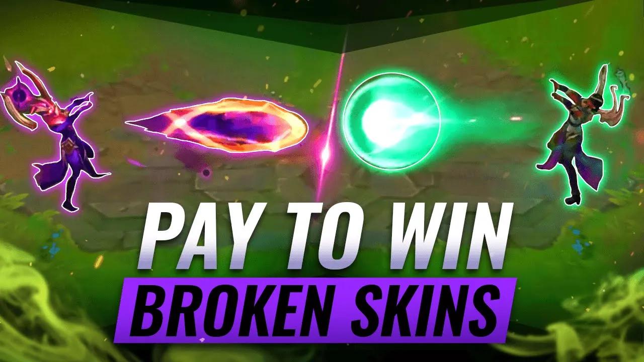 10 BROKEN Skins That BUFF Your Champion: Pay To Win? - League of Legends thumbnail