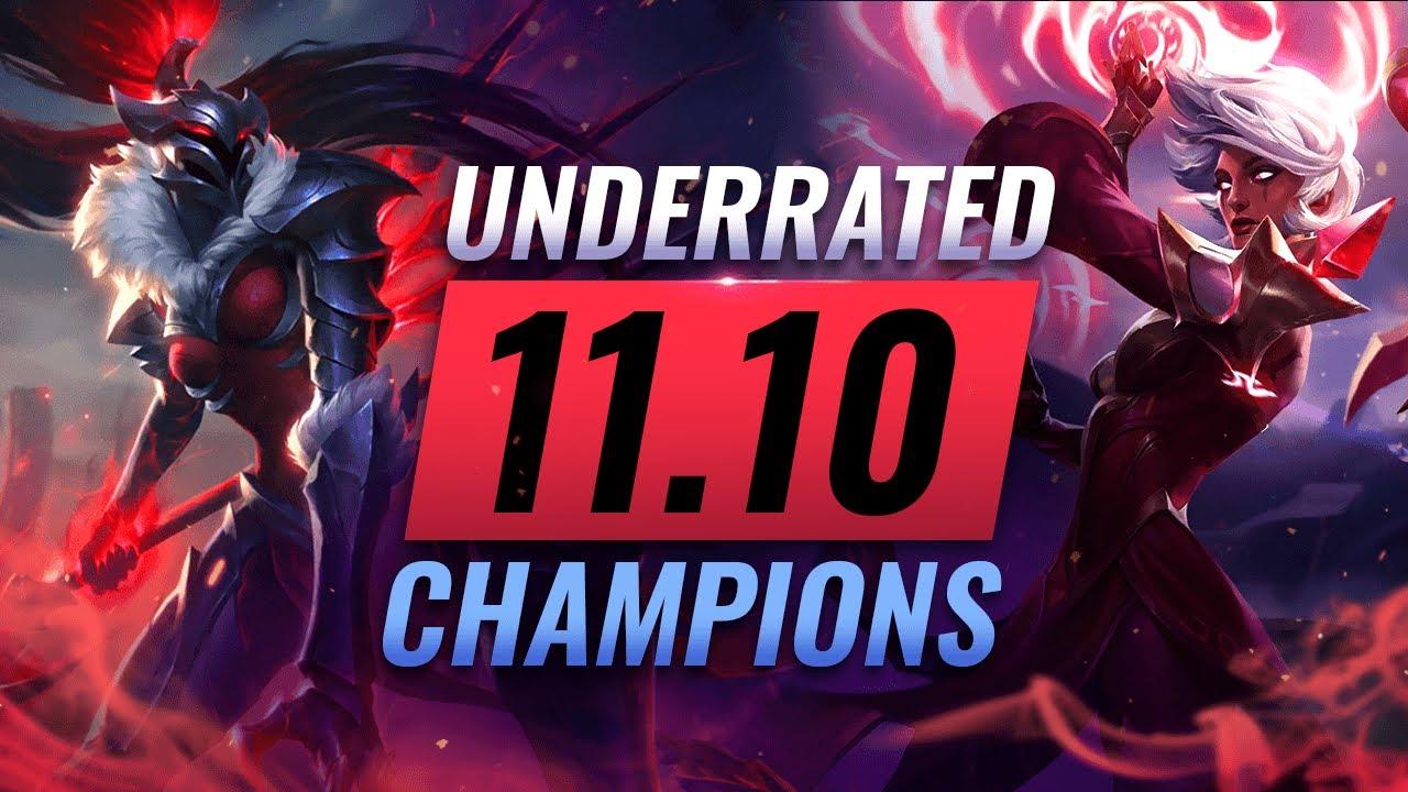 10 EXTREMELY Underrated Champions YOU SHOULD ABUSE In Patch 11.10 - League of Legends thumbnail