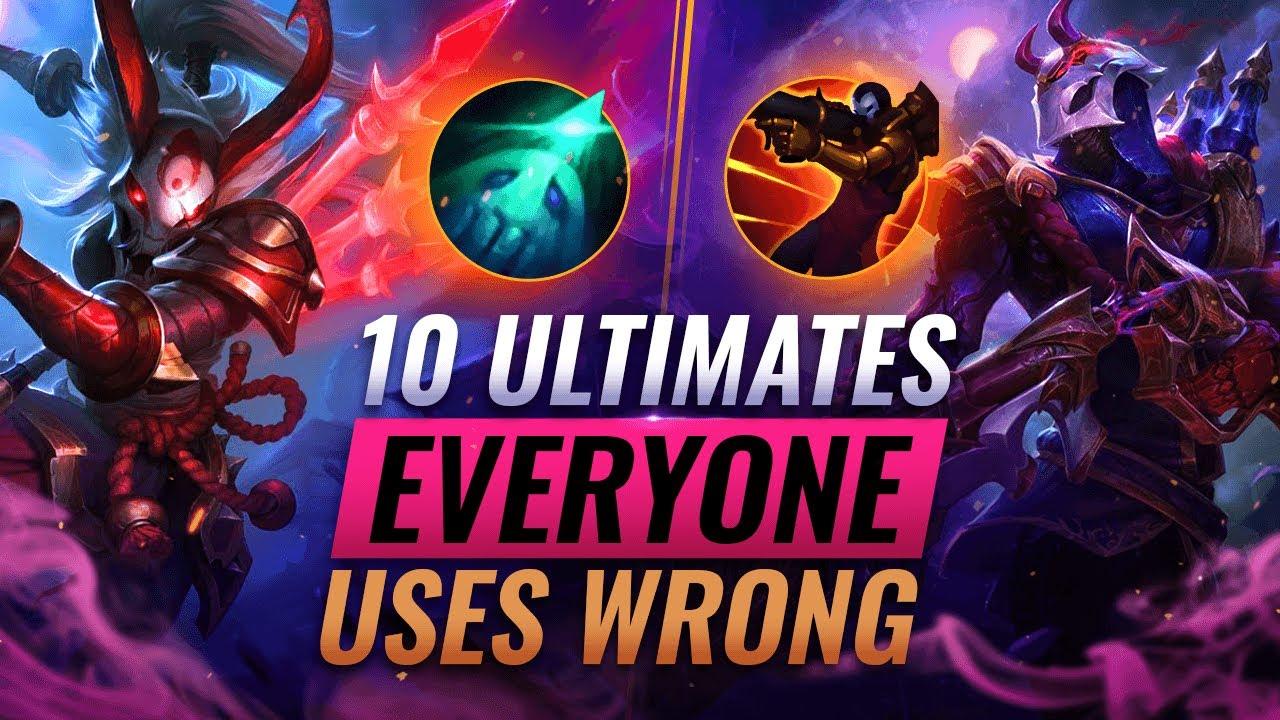 10 KEY Ultimates EVERYONE Uses WRONG - League of Legends thumbnail