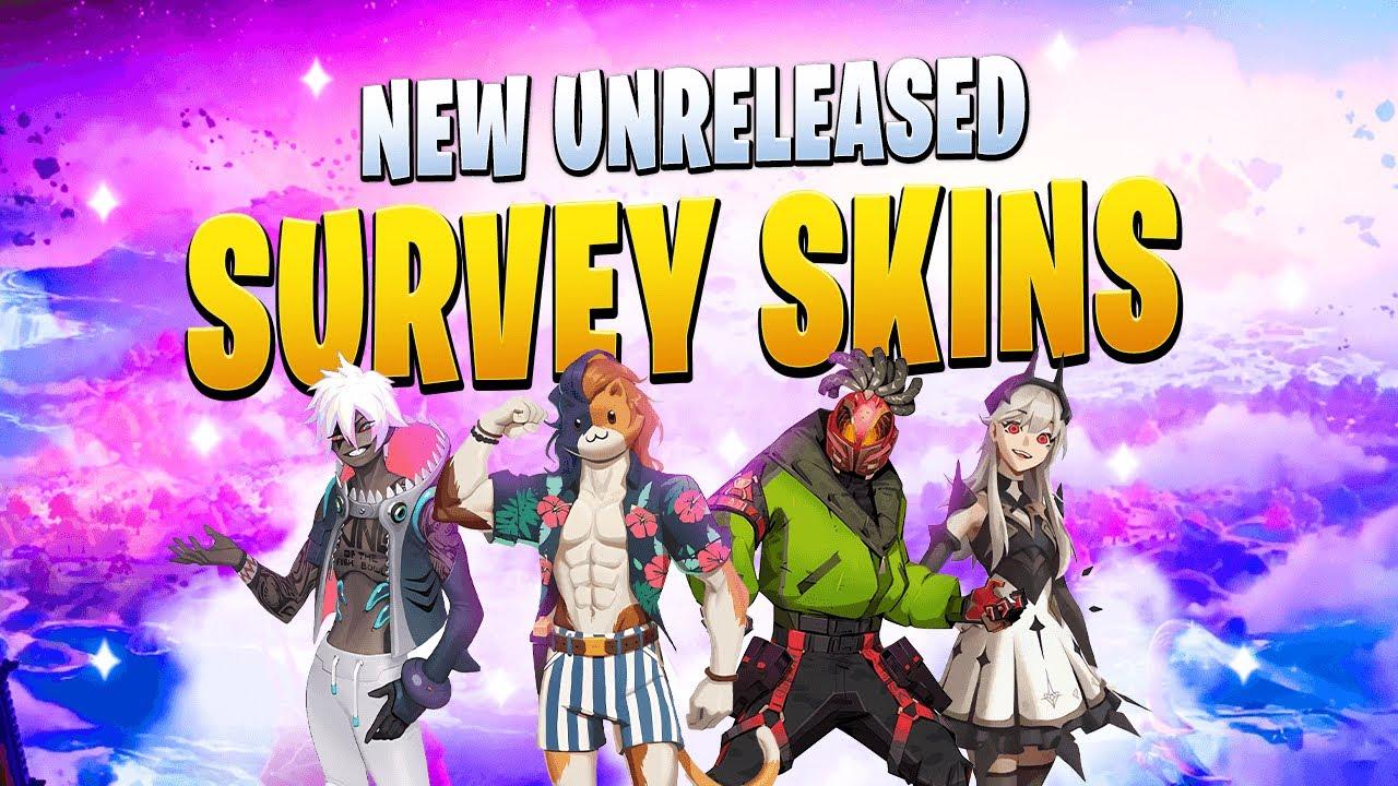 All NEW Survey Skins UNRELEASED in FORTNITE! thumbnail