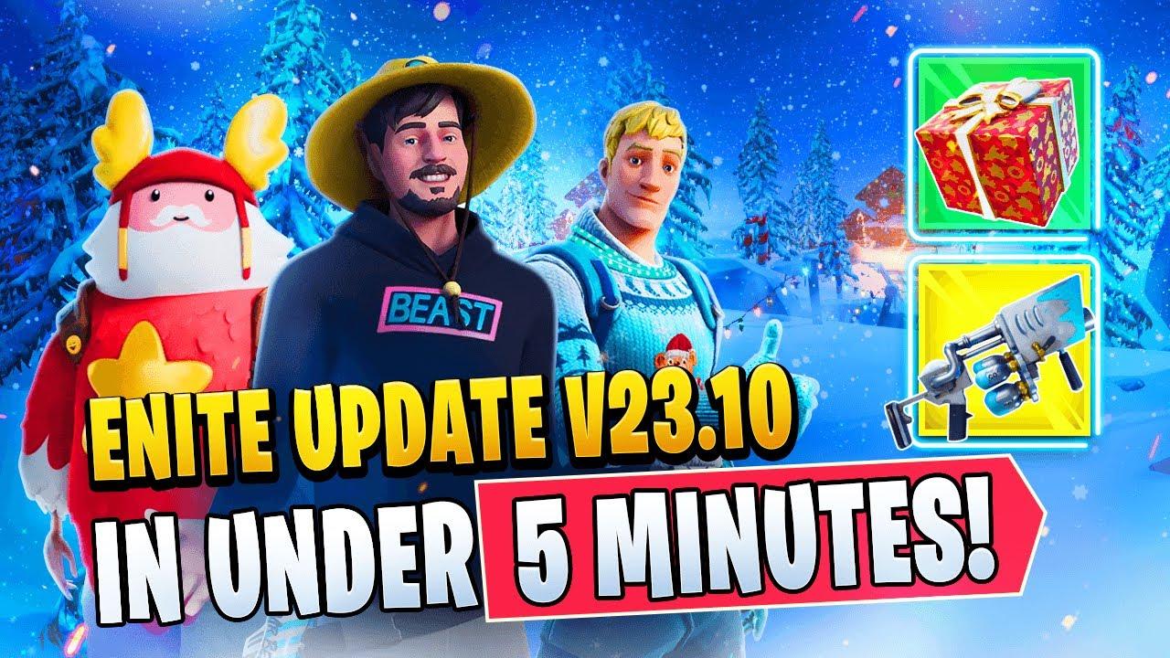 Fortnite's NEWEST WINTERFEST Update - IN UNDER 5 MINUTES!! thumbnail