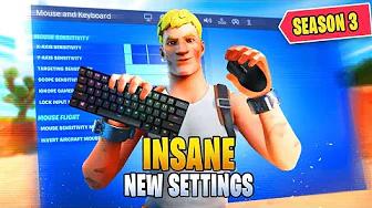 New Ultimate Keyboard & Mouse Settings, Sensitivity & DPI In Fortnite Season 3! thumbnail