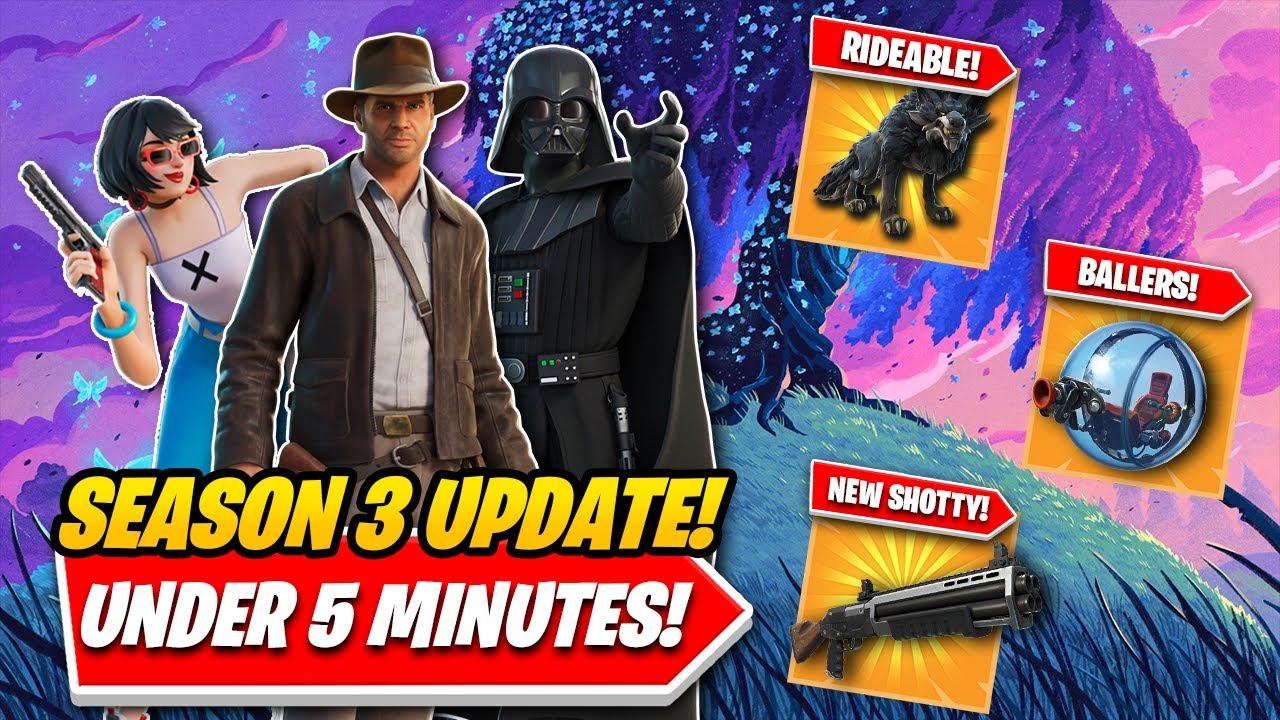 Fortnite CHAPTER 3 SEASON 3 Update Explained: EVERYTHING You NEED TO KNOW In UNDER 5 MINUTES! thumbnail