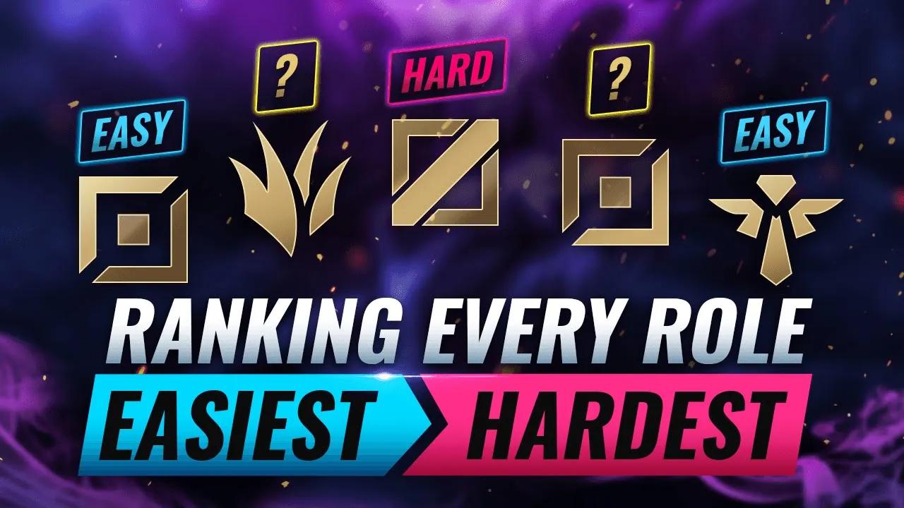 Ranking EVERY ROLE From EASIEST to HARDEST - League of Legends Season 11 thumbnail