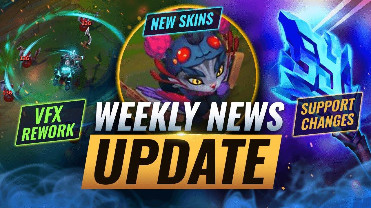 NEW UPDATES: SUPPORT NERFS + SKINS & MORE - League of Legends Season 11 thumbnail