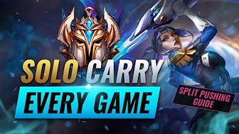 SOLO CARRY With Split Pushing: Season 11 Split Pushing Guide - League of Legends thumbnail