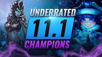 10 INCREDIBLY Underrated Champions YOU SHOULD ABUSE In Patch 11.1 - League of Legends thumbnail