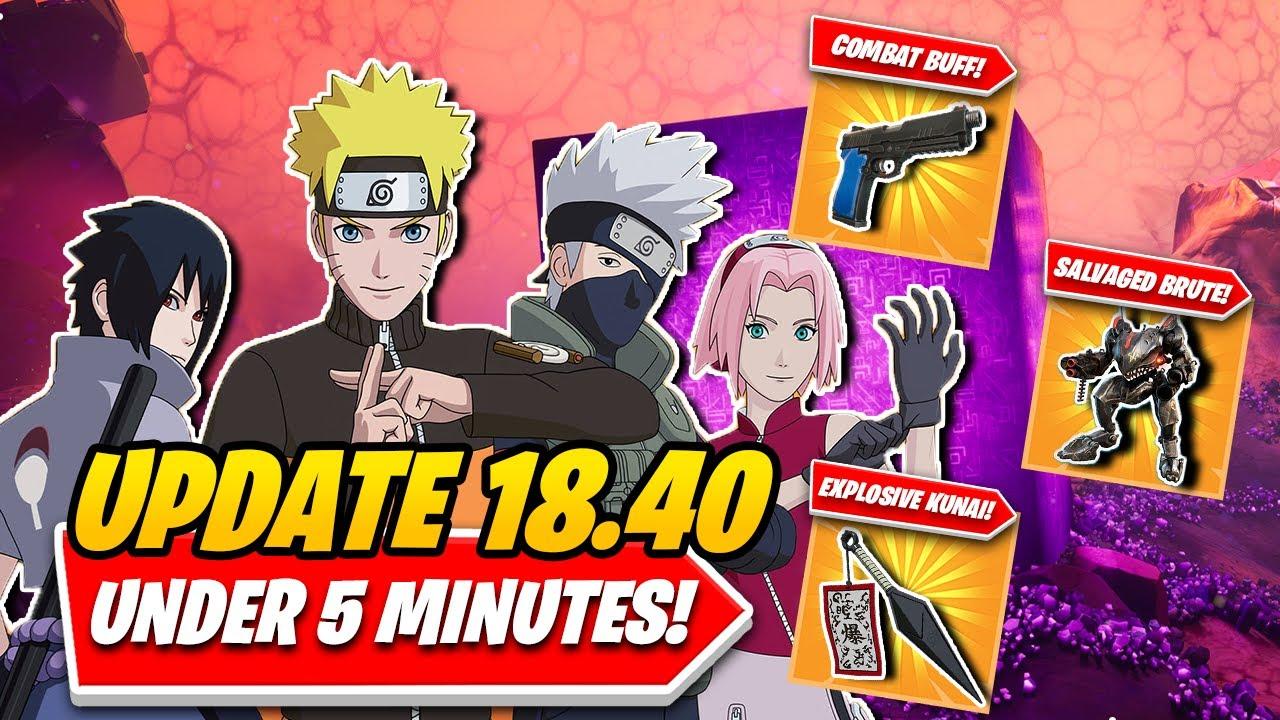 Fortnite Update 18.40: EVERYTHING You NEED TO KNOW  About The NARUTO UPDATE In UNDER 5 MINUTES! thumbnail