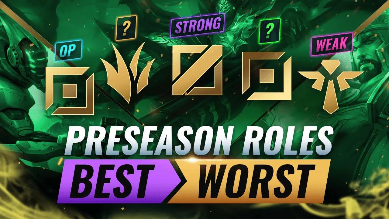 PRESEASON Ranking EVERY ROLE From STRONGEST To WEAKEST - League of Legends thumbnail