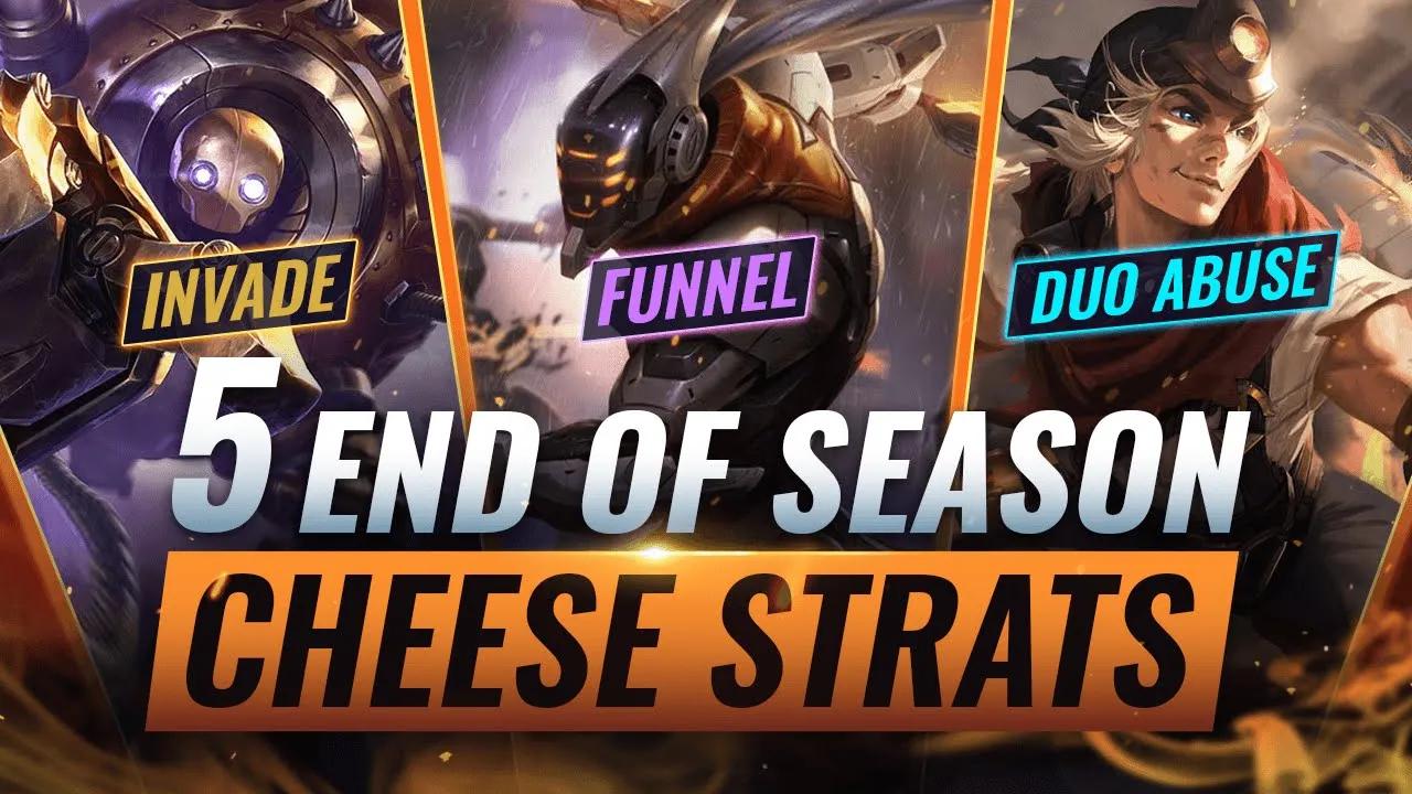 5 CHEESE STRATS To ABUSE For EASY End of Season LP - League of Legends Season 10 thumbnail