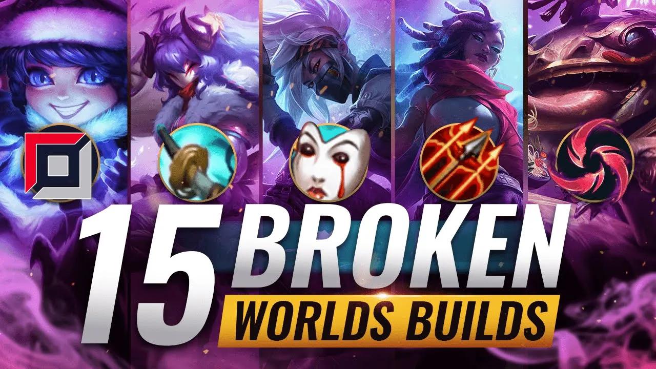 15 BROKEN Builds Pros Are ABUSING At Worlds - League of Legends Season 10 thumbnail