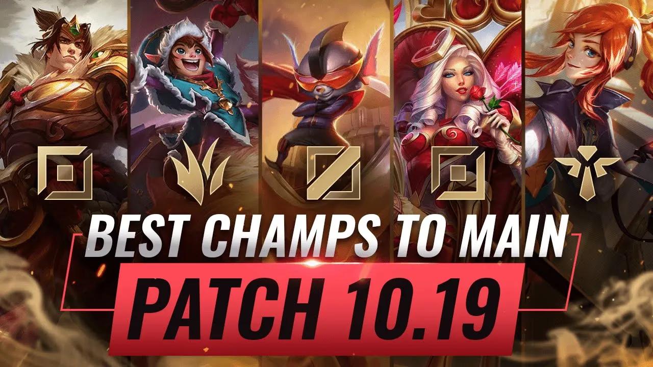 2 BEST Champions To MAIN For EVERY ROLE in Patch 10.19 - League of Legends Season 10 thumbnail