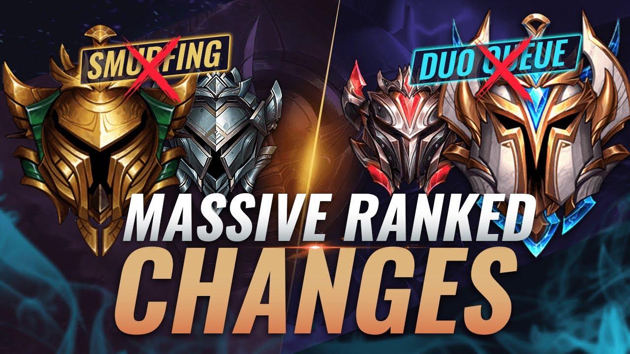 MASSIVE CHANGES: DUO QUEUE REMOVED + Smurfing GONE + Victorious Lucian Skin? - League of Legends thumbnail