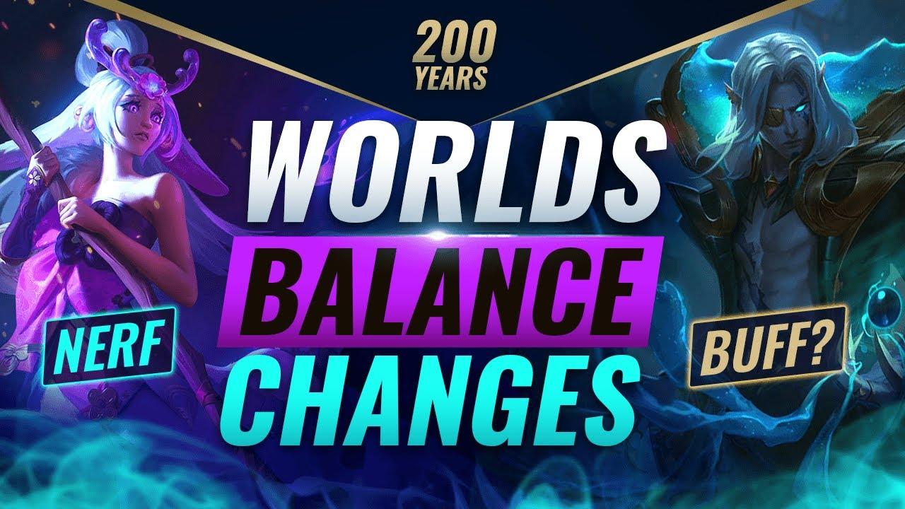 WORLDS BALANCE CHANGES: How Riot Nerfs/Buffs Champs For Pro Play - League of Legends thumbnail