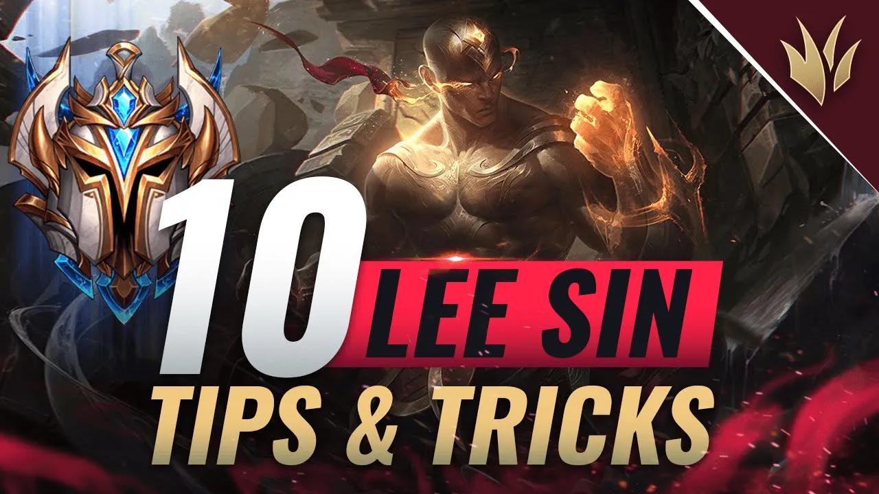 10 ADVANCED Lee Sin Tips & Tricks ONLY ONE TRICKS ABUSE - League of Legends thumbnail