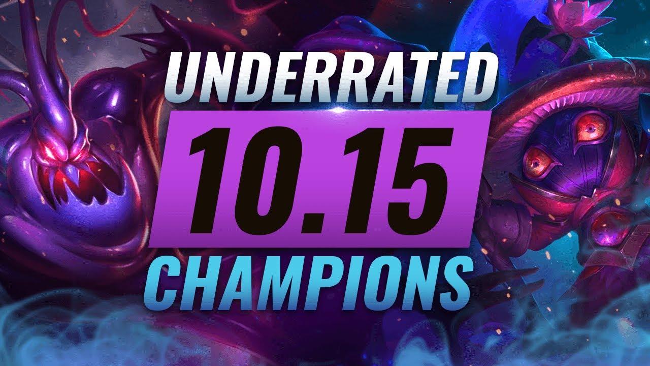 10 INCREDIBLY Underrated Champions YOU SHOULD ABUSE in Patch 10.15 - League of Legends Season 10 thumbnail