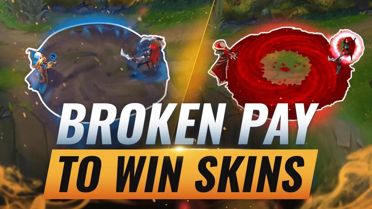 15 BROKEN Skins That BUFF Your Champion: Pay To Win? - League of Legends thumbnail