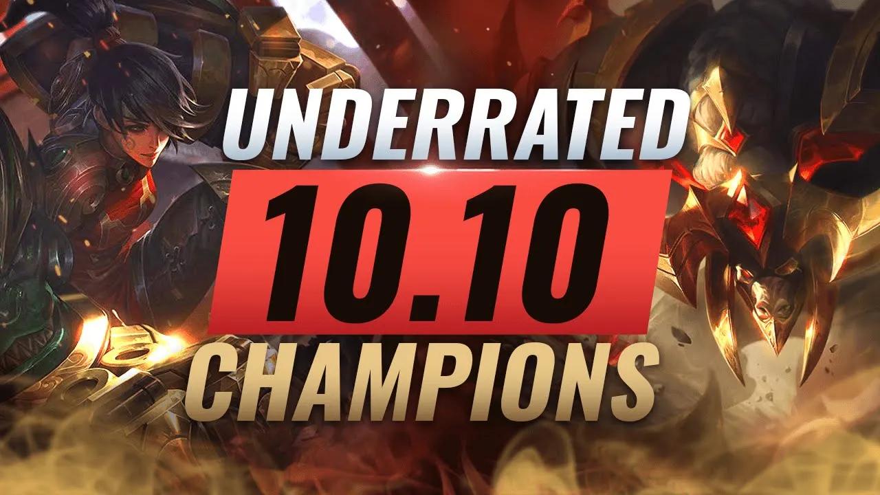 10 INCREDIBLY Underrated Champions YOU SHOULD ABUSE in Patch 10.10 - League of Legends Season 10 thumbnail