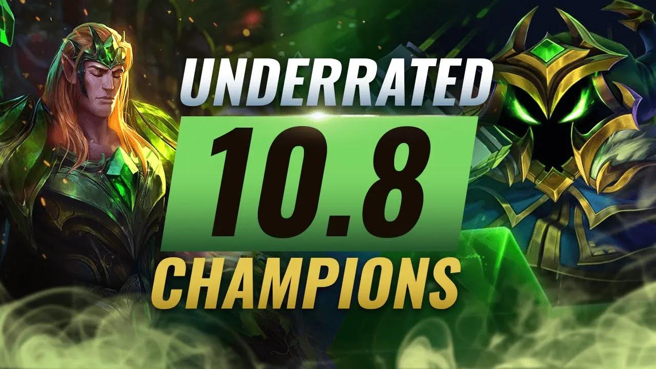 10 INCREDIBLY Underrated Champions YOU SHOULD ABUSE in Patch 10.8 - League of Legends Season 10 thumbnail