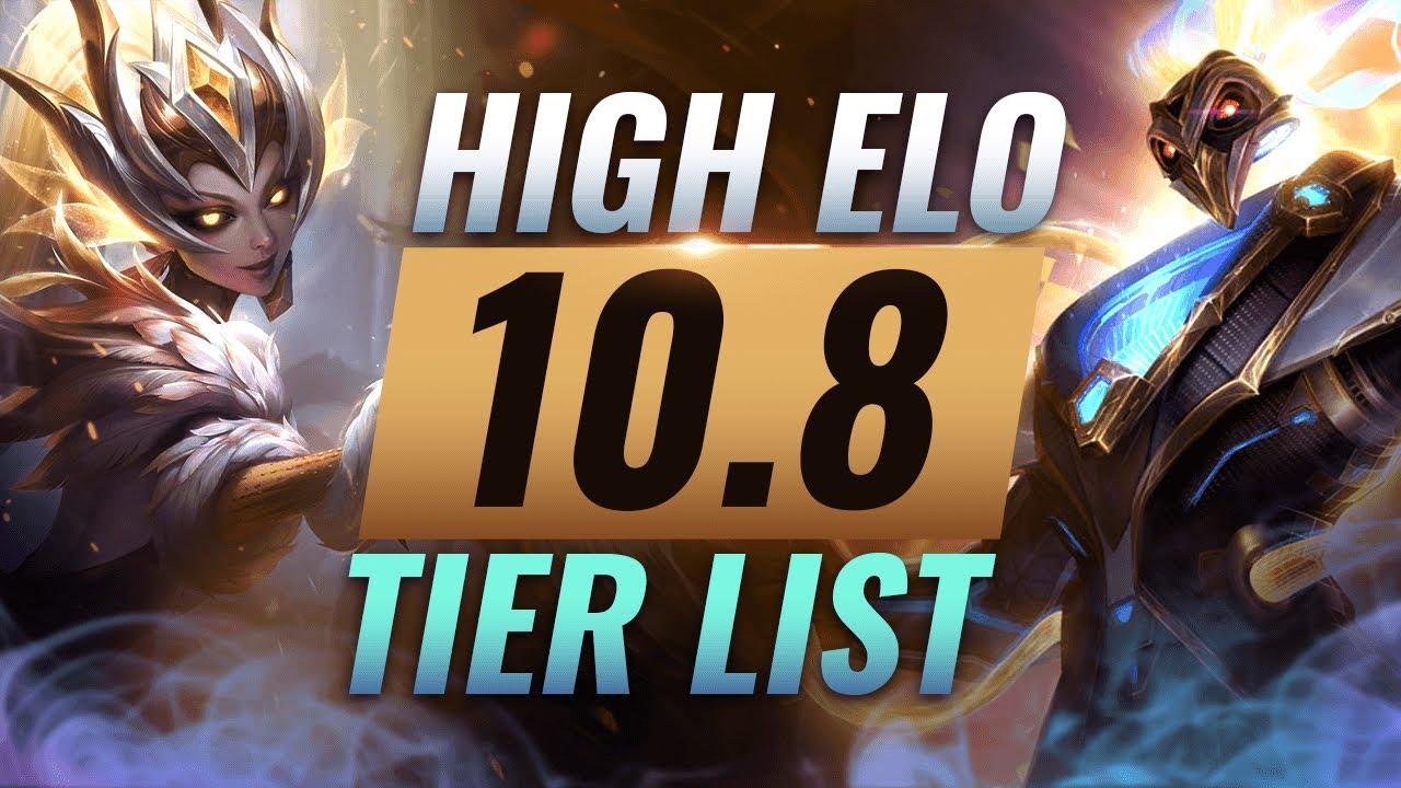 HIGH ELO Best Champions TIER List - League of Legends Patch 10.8 thumbnail