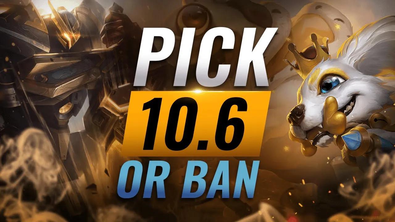 OP Pick or Ban: BEST BUILDS For EVERY Role - League of Legends Patch 10.6 thumbnail