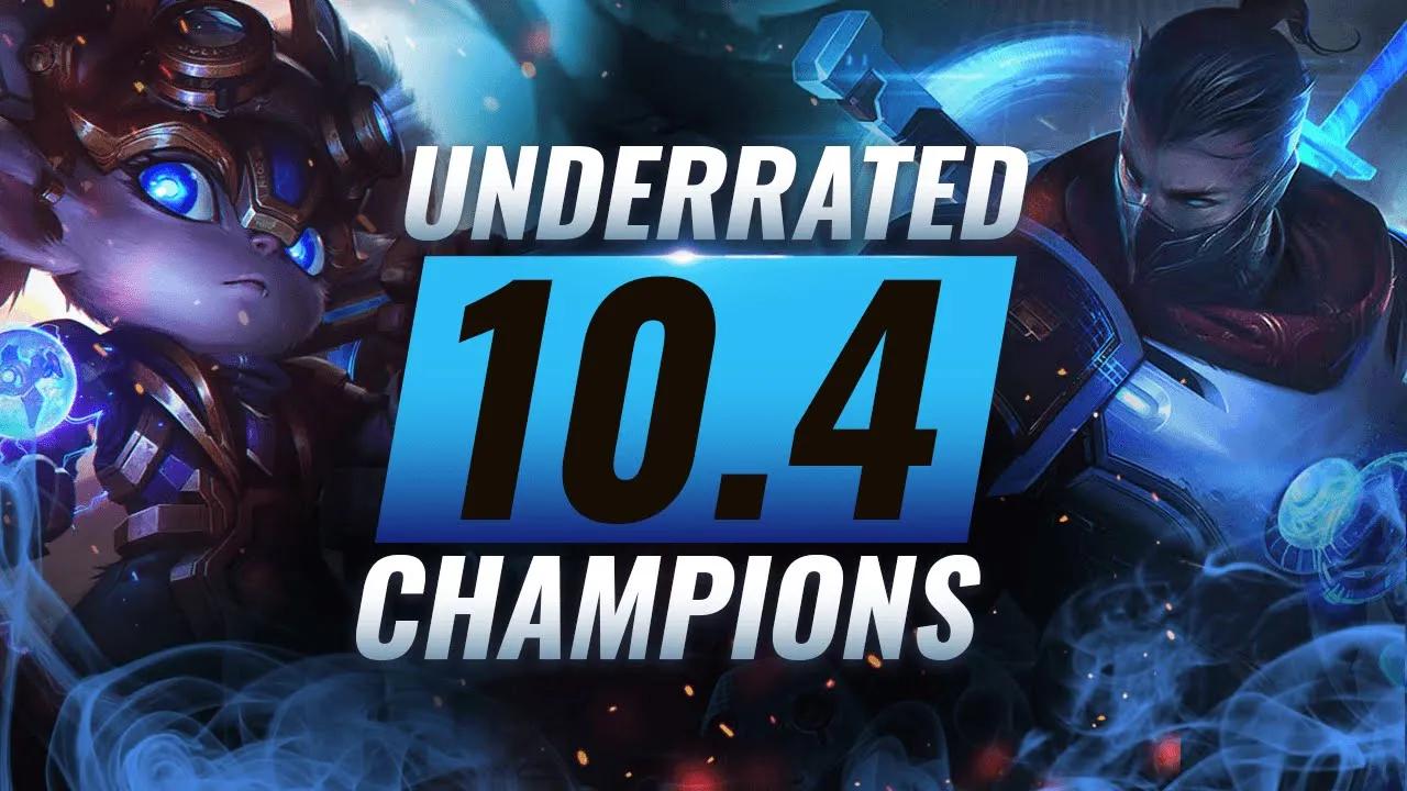 10 INCREDIBLY Underrated Champions YOU SHOULD ABUSE in Patch 10.4 - League of Legends Season 10 thumbnail