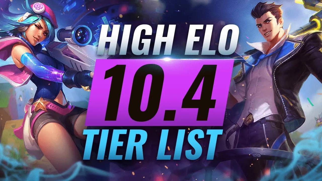 HIGH ELO Best Champions TIER List - League of Legends Patch 10.4 thumbnail