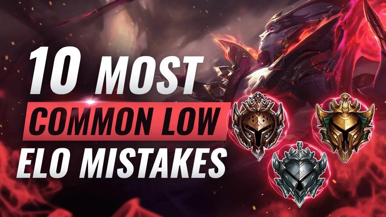 10 GAME LOSING Mistakes That EVERY Low Elo Player Makes - League of Legends Season 10 thumbnail