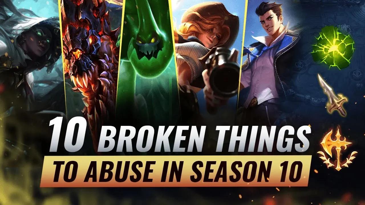 10 INSANELY BROKEN Things You Should Abuse FOR FREELO in Season 10 - League of Legends thumbnail