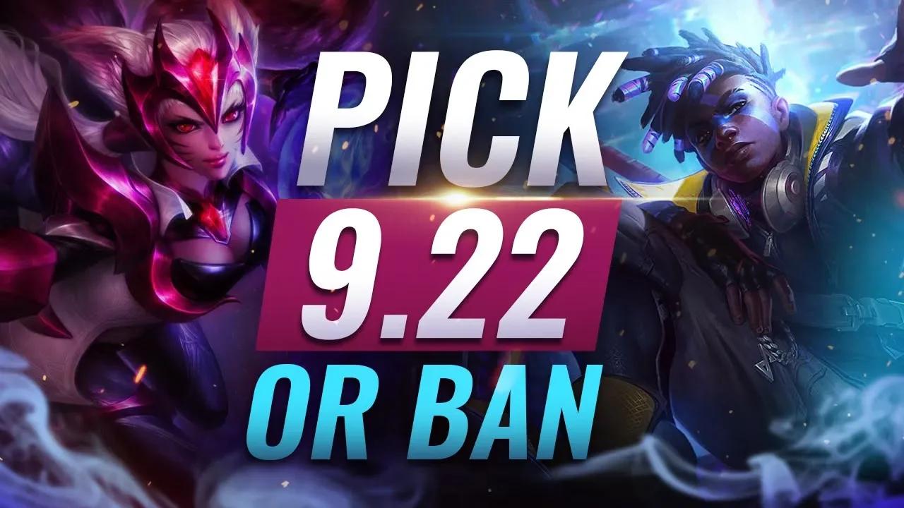 OP Pick or Ban: BEST BUILDS For EVERY Role - League of Legends Patch 9.22 thumbnail