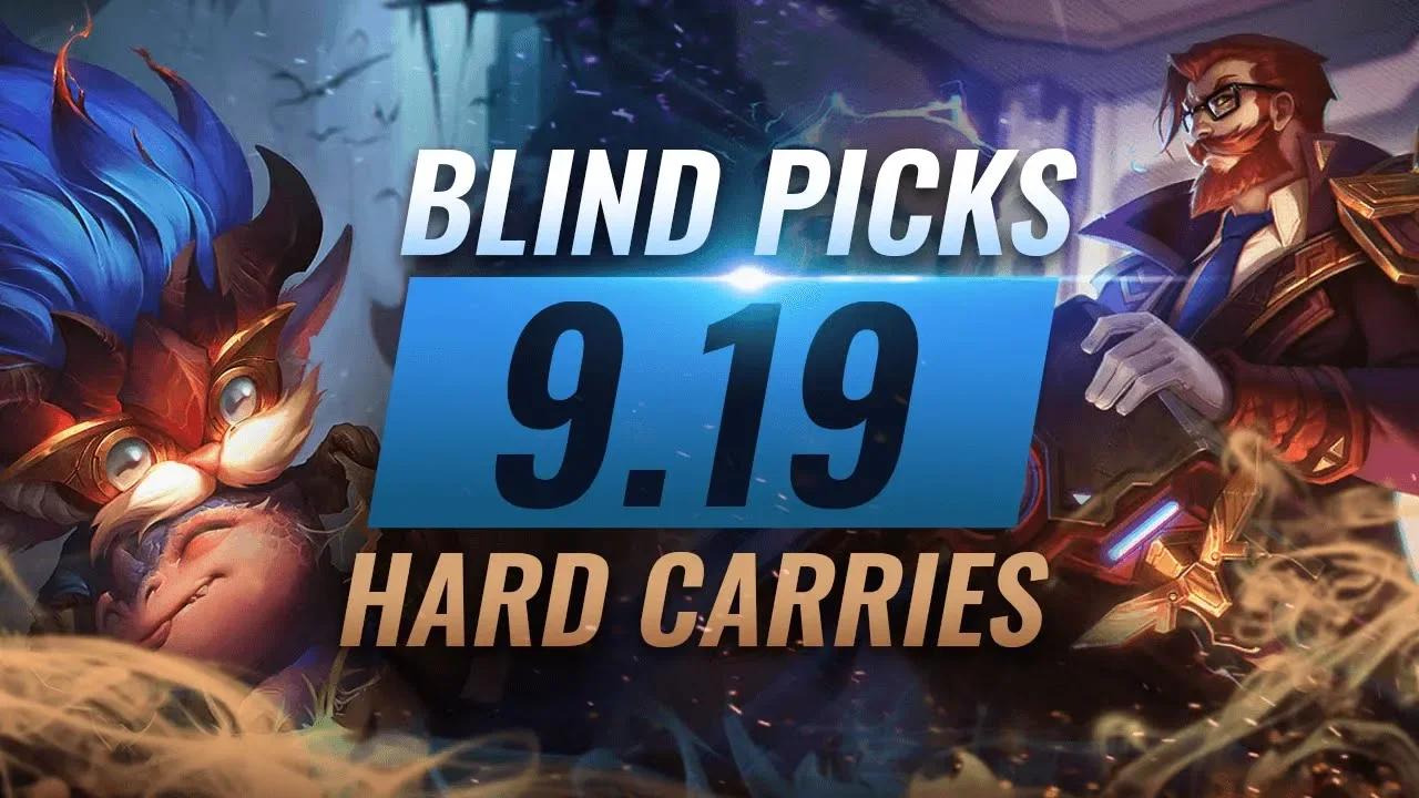 BEST Blind Picks & HARD CARRY Champions For EVERY ROLE in Patch 9.19 - League of Legends Season 9 thumbnail