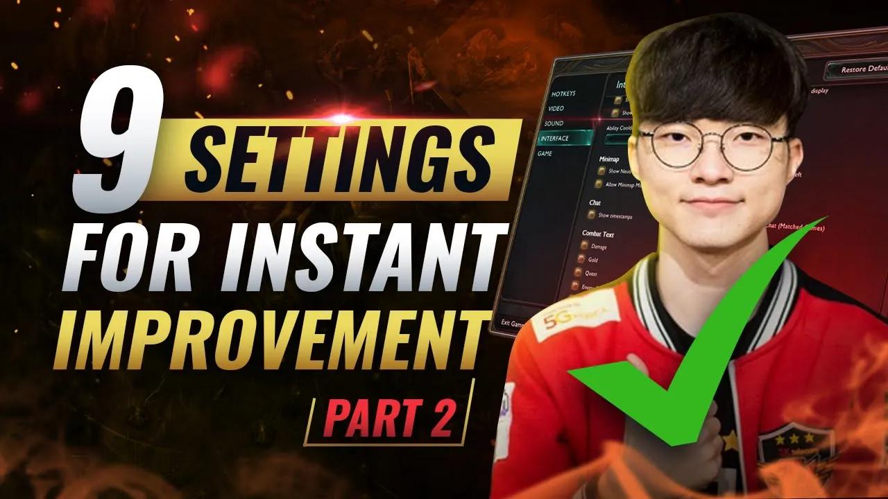 INSTANTLY Improve Your MECHANICS With These 9 Settings: Episode 2 -  League of Legends thumbnail