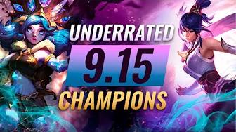 10 INCREDIBLY Underrated Champions To Carry With In Patch 9.15 - League of Legends Season 9 thumbnail