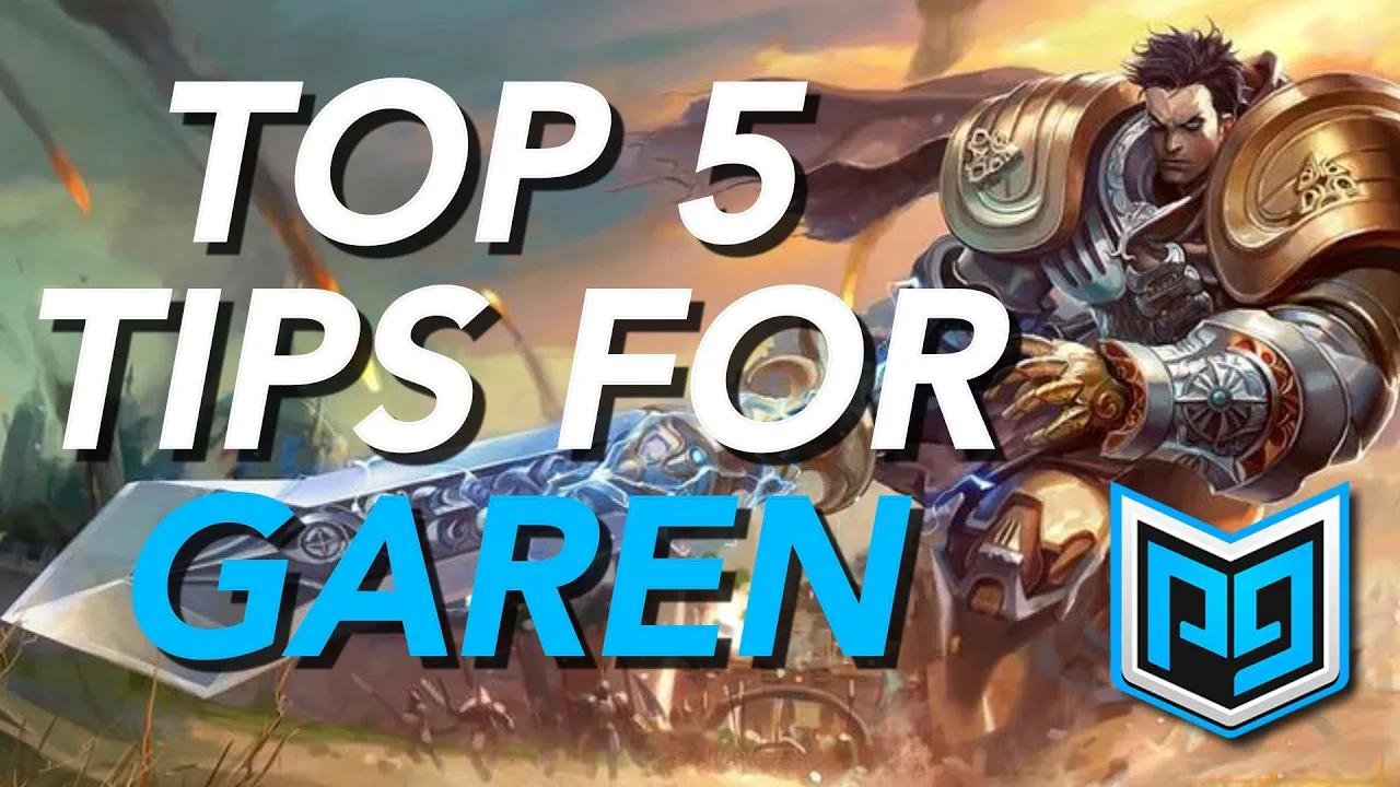 League of Legends: TOP 5 TIPS - Garen (ProGuides) thumbnail