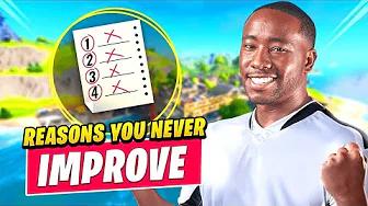 5 Simple Reasons You NEVER IMPROVE And EASY WAYS To Fix Them (Fortnite Tips & Tricks) thumbnail