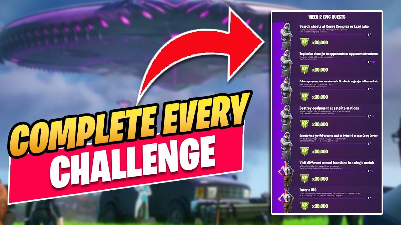 Fortnite Season 7 Week 2 EVERY EPIC & LEGENDARY QUEST GUIDE In UNDER 5 MINUTES! thumbnail