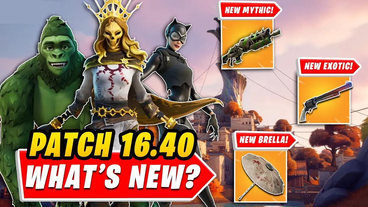 Update 16.40: EVERYTHING You NEED TO KNOW In UNDER 5 MINUTES! (New Mythic, New Exotic, FEMALE ORO!) thumbnail