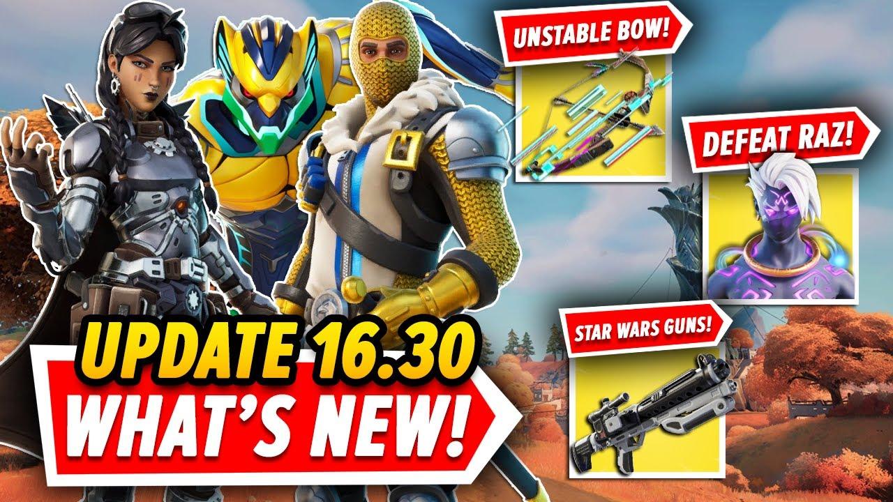 Fortnite Update 16.30: EVERYTHING You Need To Know In UNDER 5 MINUTES (New Bow, Star Wars & More!) thumbnail