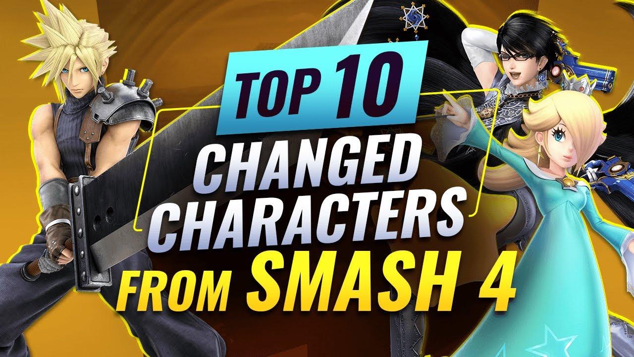 The TOP 10 MOST CHANGED CHARACTERS From Smash 4 thumbnail