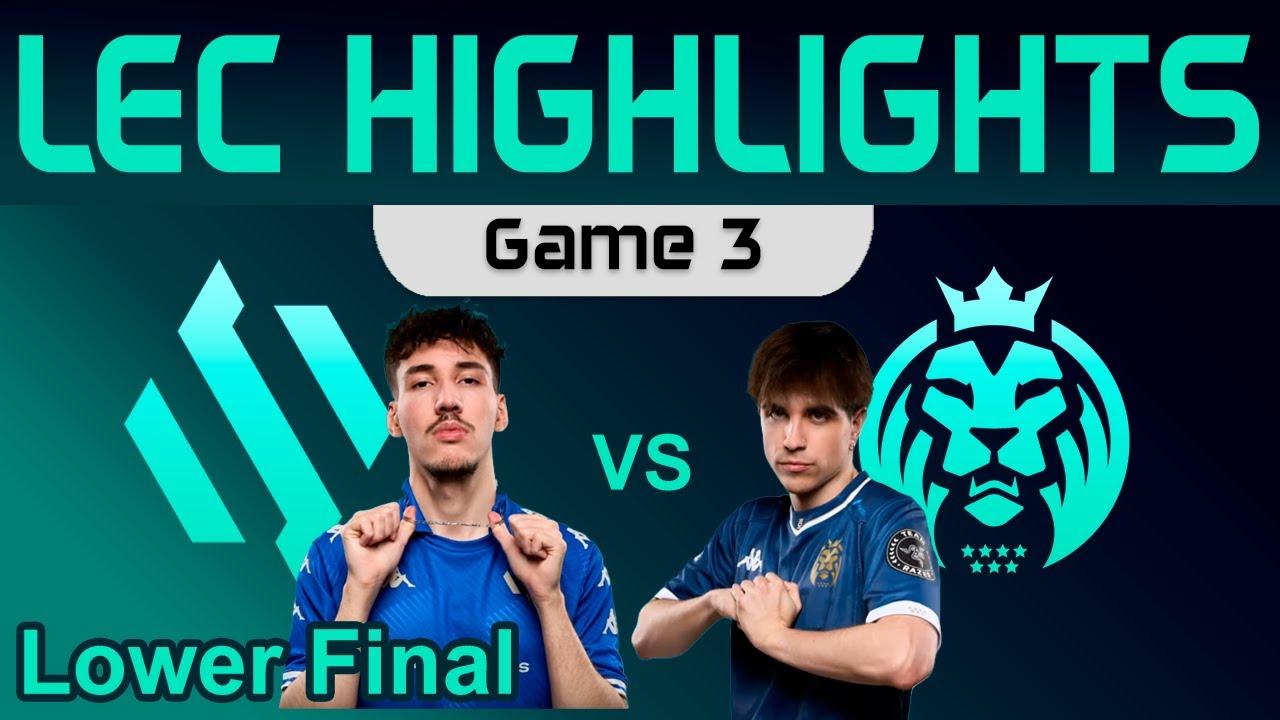 BDS vs MDK Game 3 Highlights LEC Winter Lower Bracket Final Team BDS vs MAD Lions KOI by Onivia thumbnail