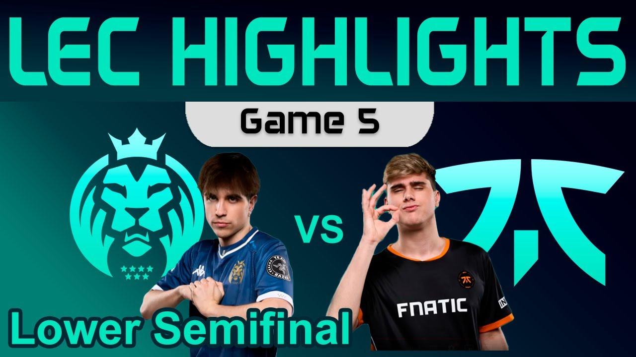 MDK vs FNC Game 5 Highlights LEC Winter 2024 Lower Semifinal MAD Lions KOI vs Fnatic by Onivia thumbnail