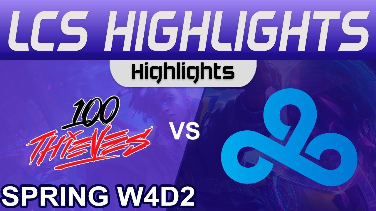 100 vs C9 Highlights LCS Spring Season 2024 W4D2 100 Thieves vs Cloud9 by Onivia thumbnail