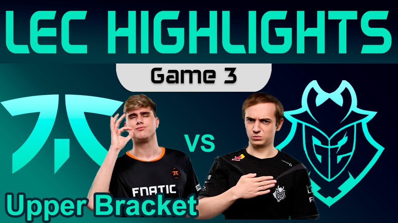 FNC vs G2 Game 3 Highlights LEC Winter Playoffs Round 2 2024 Fnatic vs G2 Esports by Onivia thumbnail